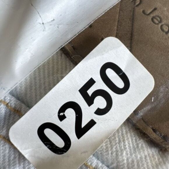 Vintage 90s Calvin Klein Straight Leg White Mom Jeans High Rise Size 10 USA Made - Picture 10 of 12